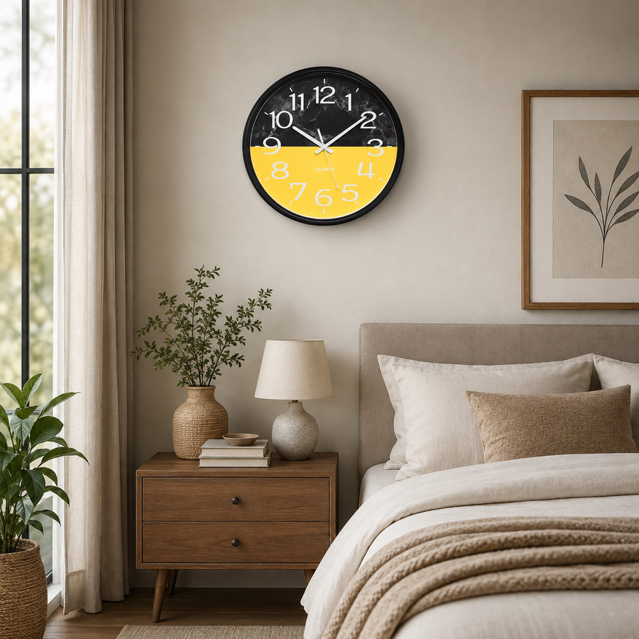 Ceas de perete 40 x 40 cm cu mecanism silentios, D3336
