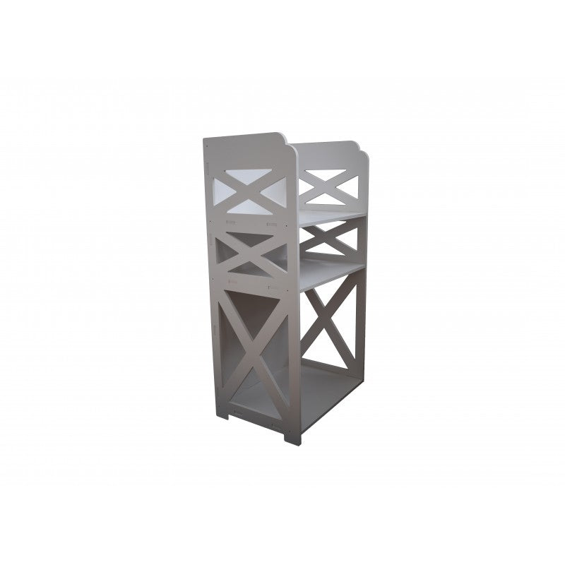 Etajeră cu 3 rafturi pentru baie, 39,5 x 80 x 29,5 cm ❘ D167PVC