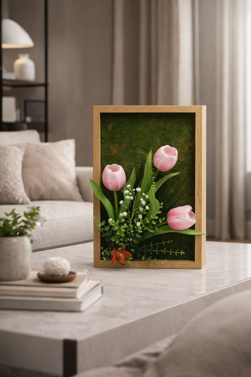 Pachet: 2 x Aranjament Flori Artificiale, 40 x 24 cm, diverse culori ❘ D1102a / D1102b / D1102c