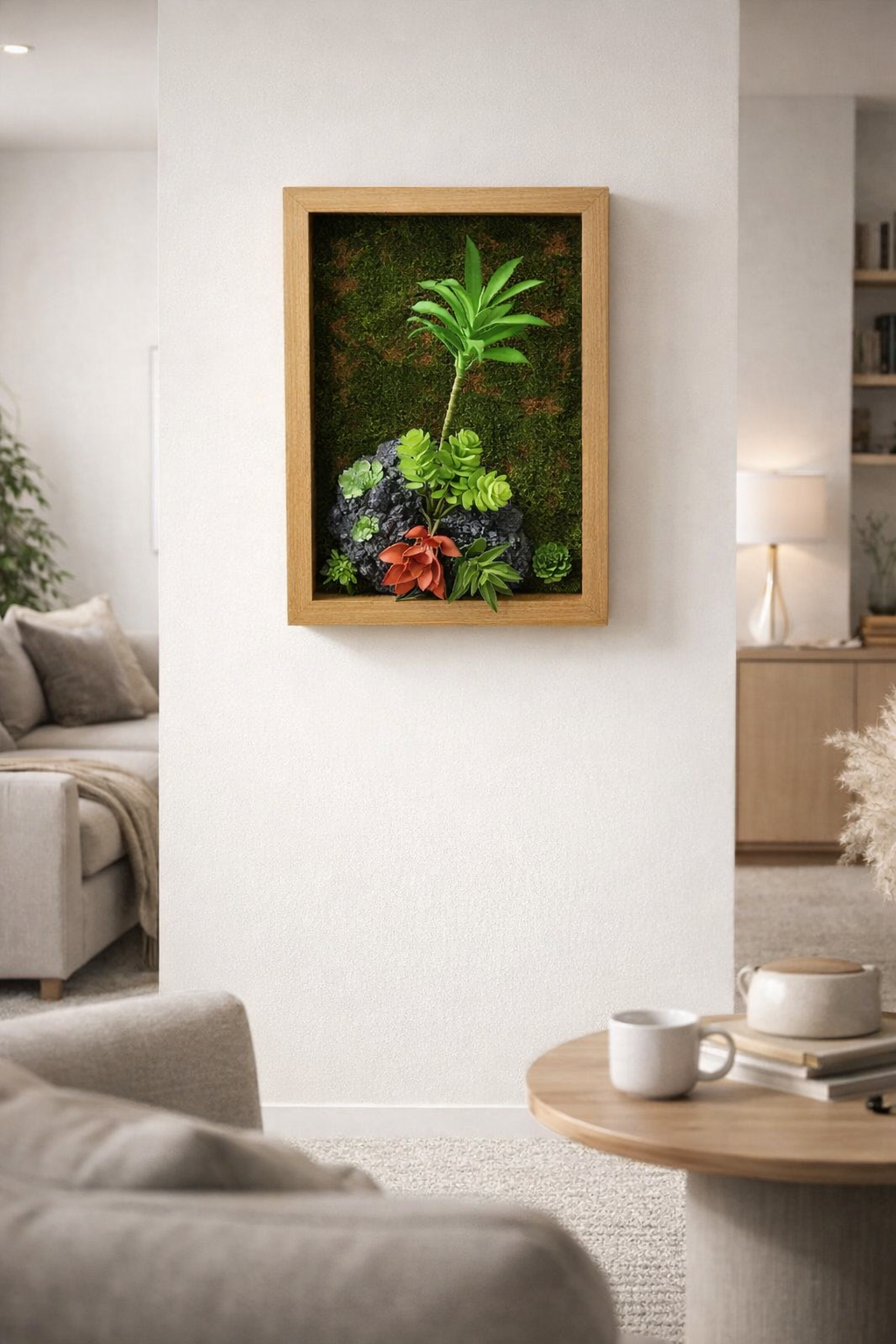Pachet: 2 x Aranjament Flori Artificiale, 30 x 22 cm, diverse culori ❘ D1101a / D1101e / D1101d