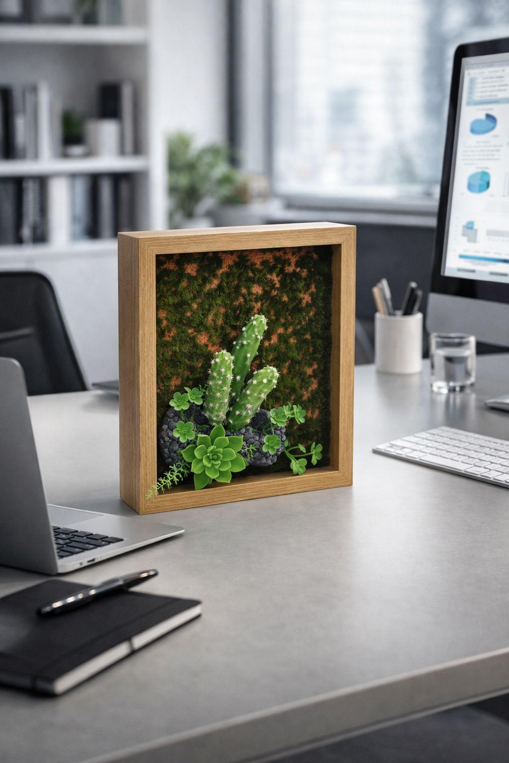 Pachet: 2 x Aranjament Flori Artificiale, 30 x 22 cm, diverse culori ❘ D1101a / D1101e / D1101d