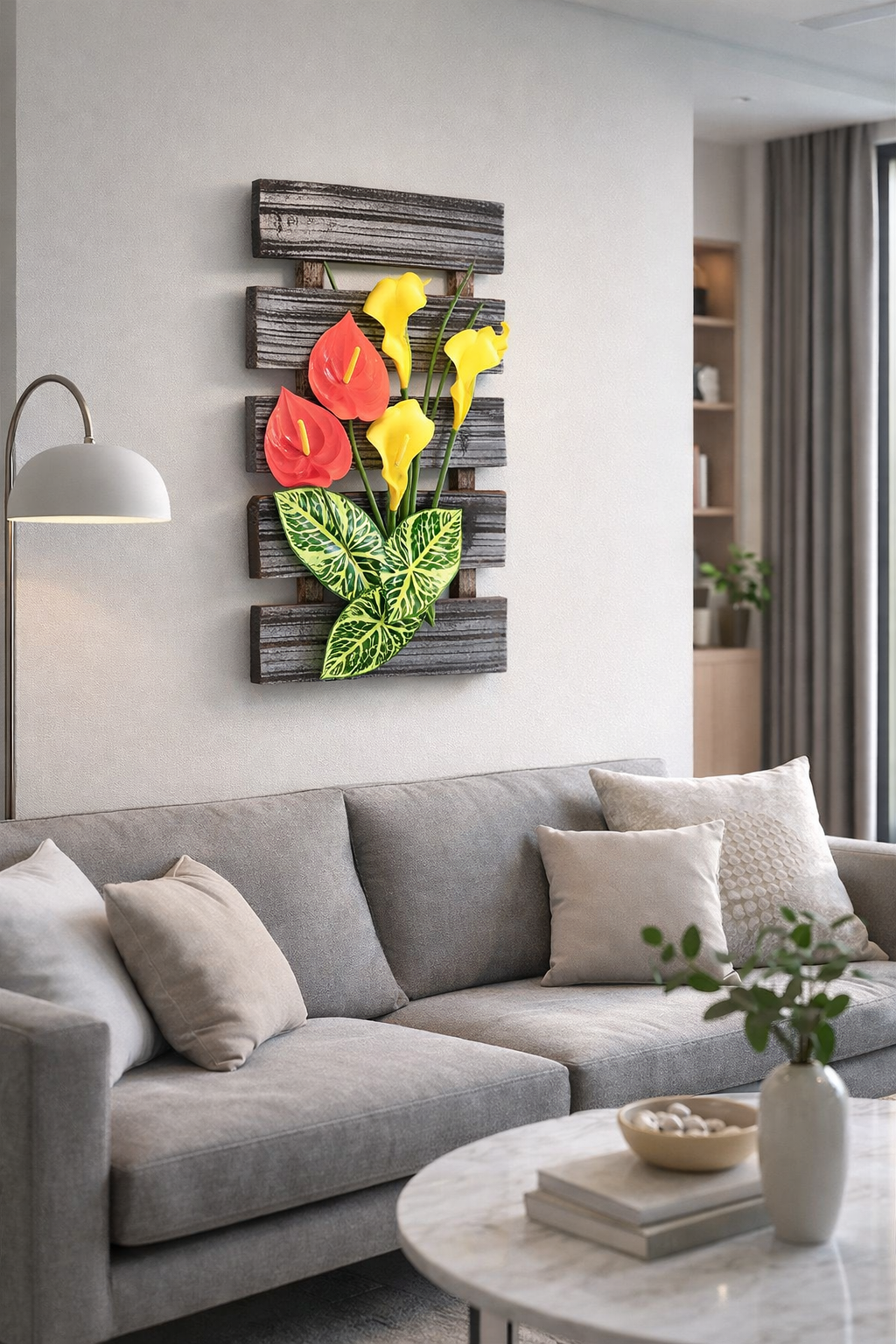 Pachet: 2 x Aranjament Flori Artificiale, 40 x 24 cm, diverse culori ❘ D1097h / D1097b / D1097a / D1097g