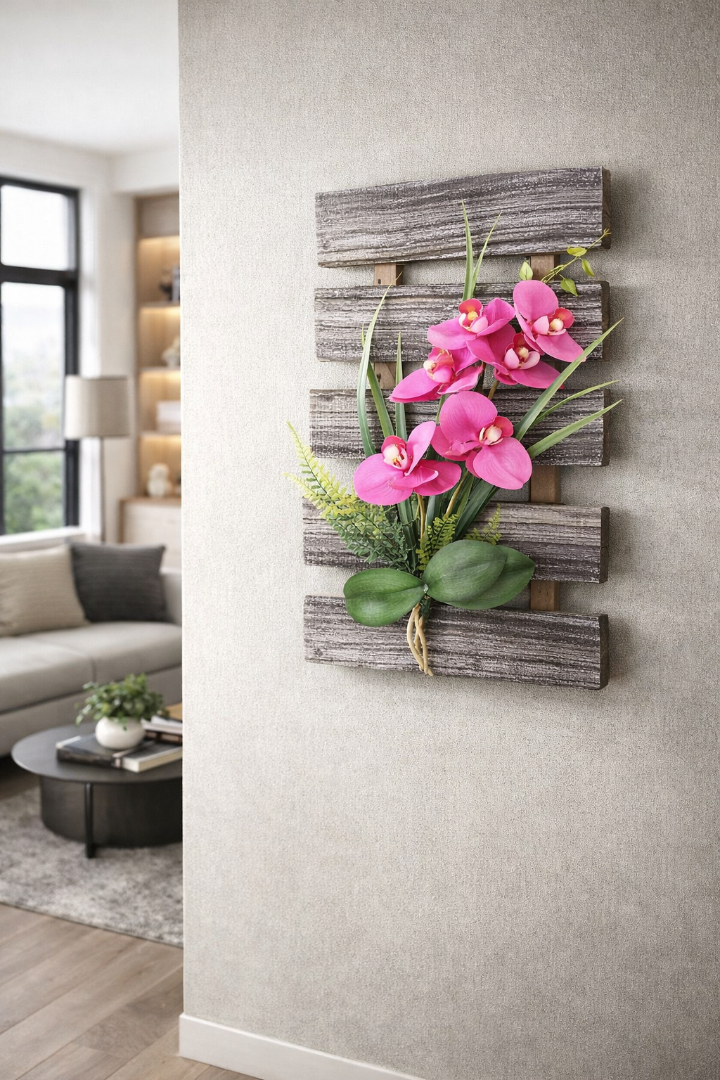 Pachet: 2 x Aranjament Flori Artificiale, 40 x 24 cm, diverse culori ❘ D1097h / D1097b / D1097a / D1097g