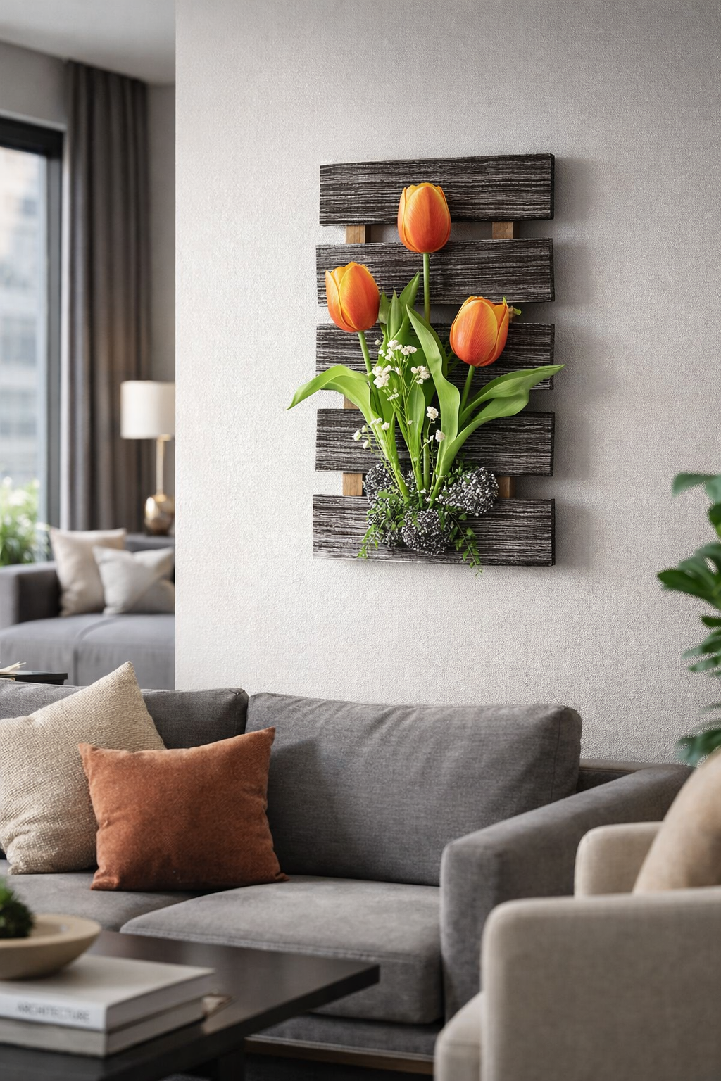 Pachet: 2 x Aranjament Flori Artificiale, 40 x 24 cm, diverse culori ❘ D1097h / D1097b / D1097a / D1097g