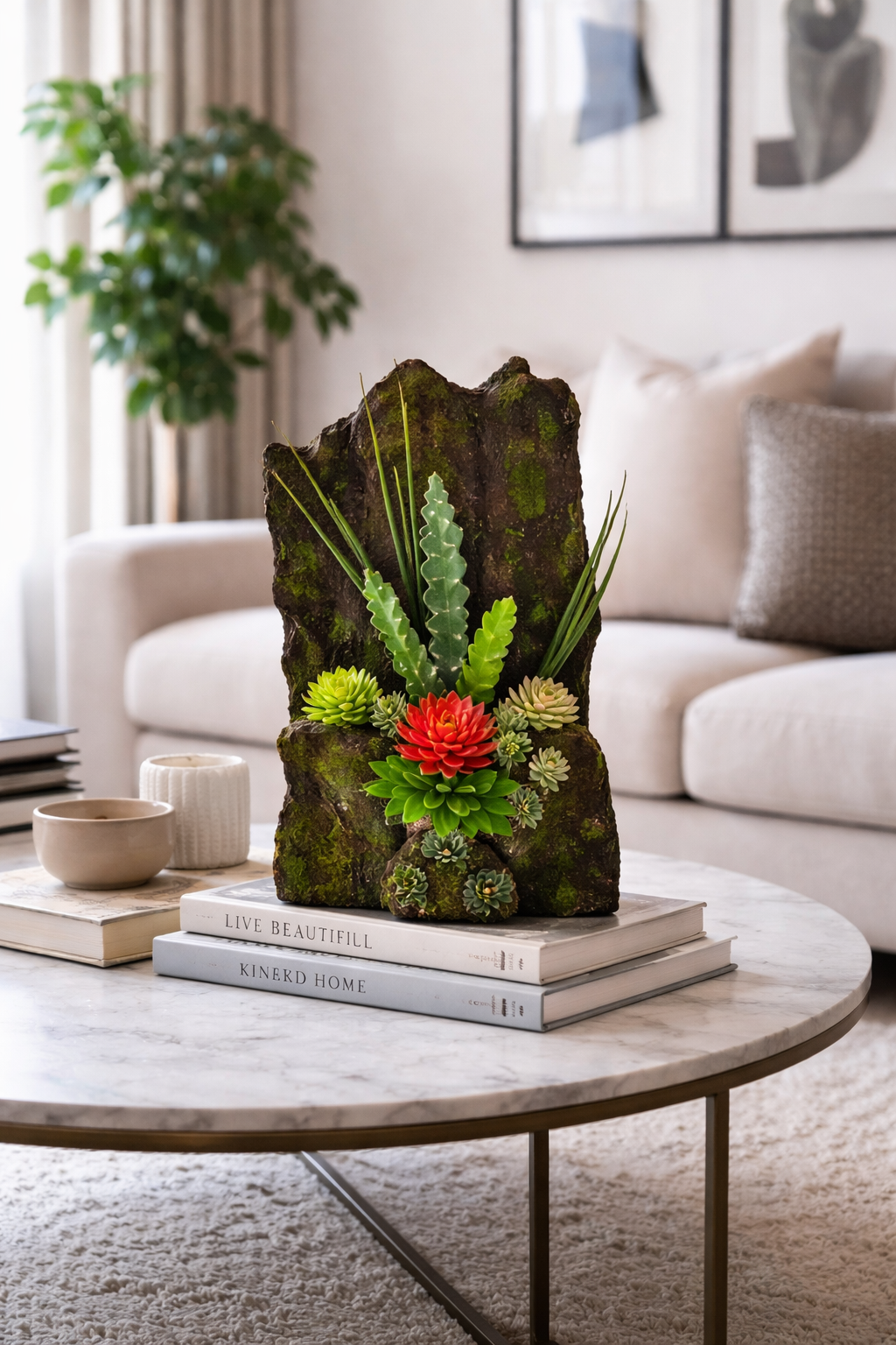 Pachet: 2 x Aranjament Flori Artificiale, 40 x 24 cm, diverse culori ❘ D1098a / D1098b / D1098c / D1098d