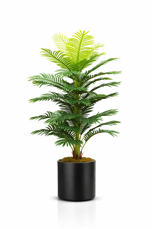 Plantă Artificială Palmier Areca, fără Ghiveci, 36 frunze,  150 cm înălțime ❘ D4257
