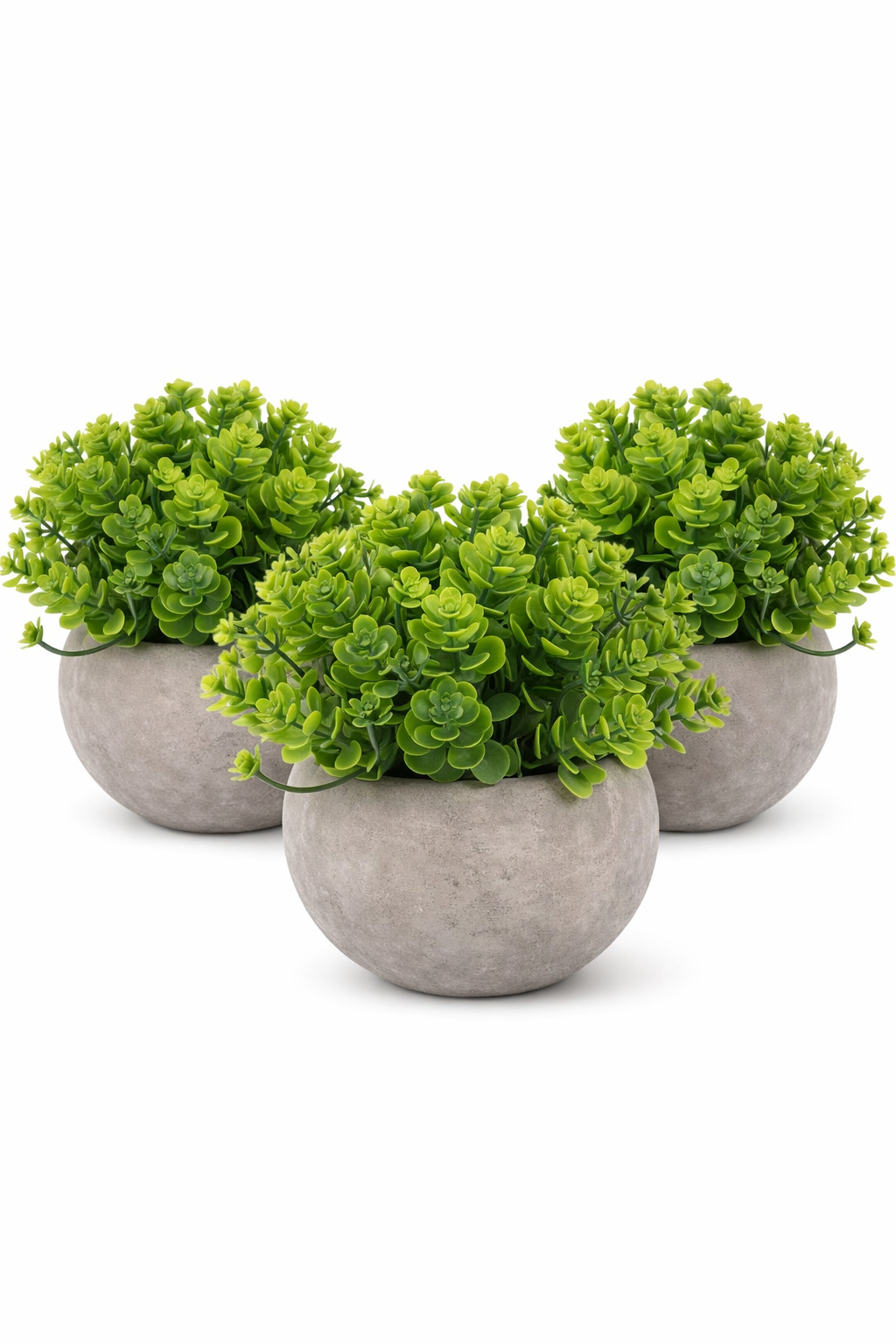 Pachet: 3 x Plante Artificiale, 12 x 10 cm, Verde ❘ D6933 / D6934 / D6935