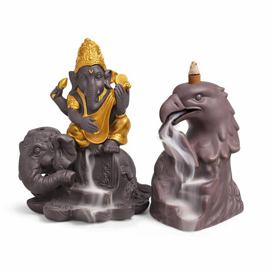 Suport Conuri Parfumate, Naimeed, cu Cascadă de Fum, din Ceramică, Multiple Modele |  D5075 / D5083