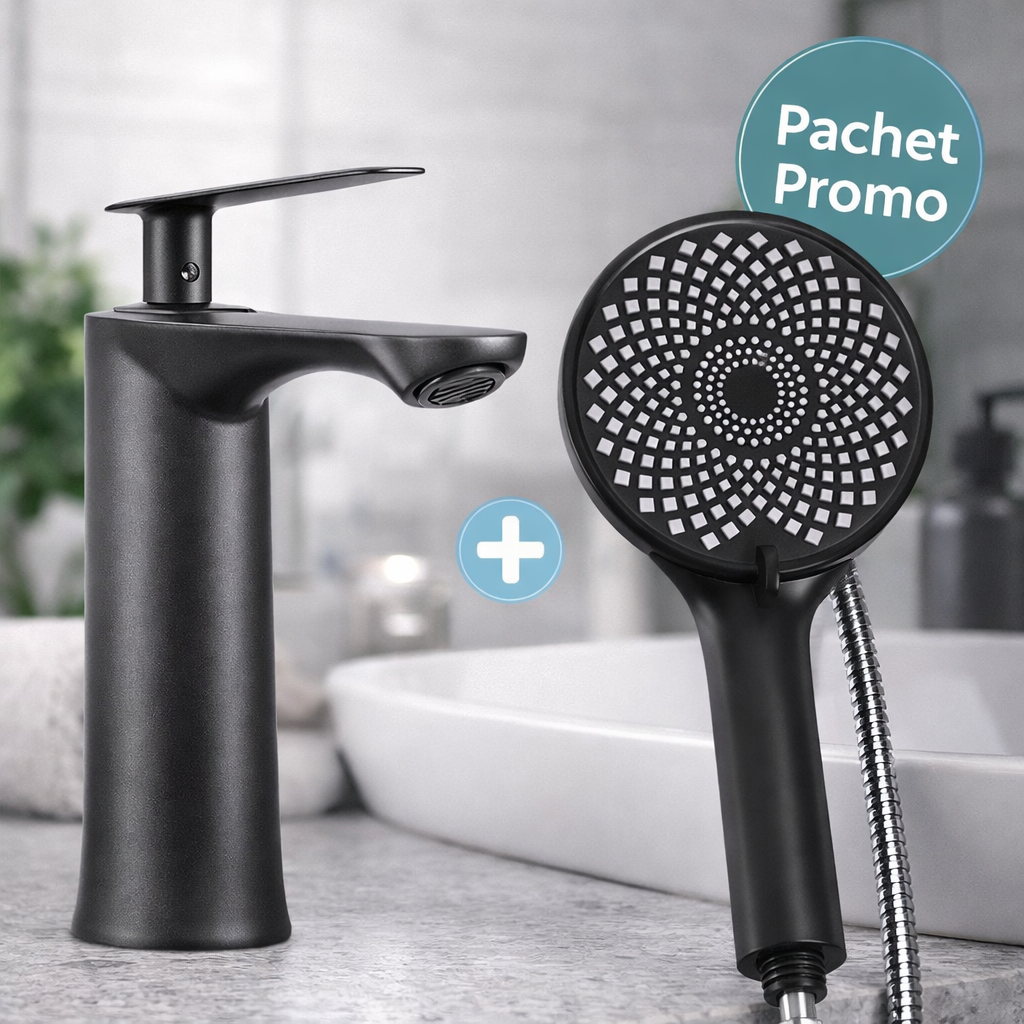 Pachet: Pară de Duș Universală + Baterie Chiuvetă ❘ D6189 + D6199