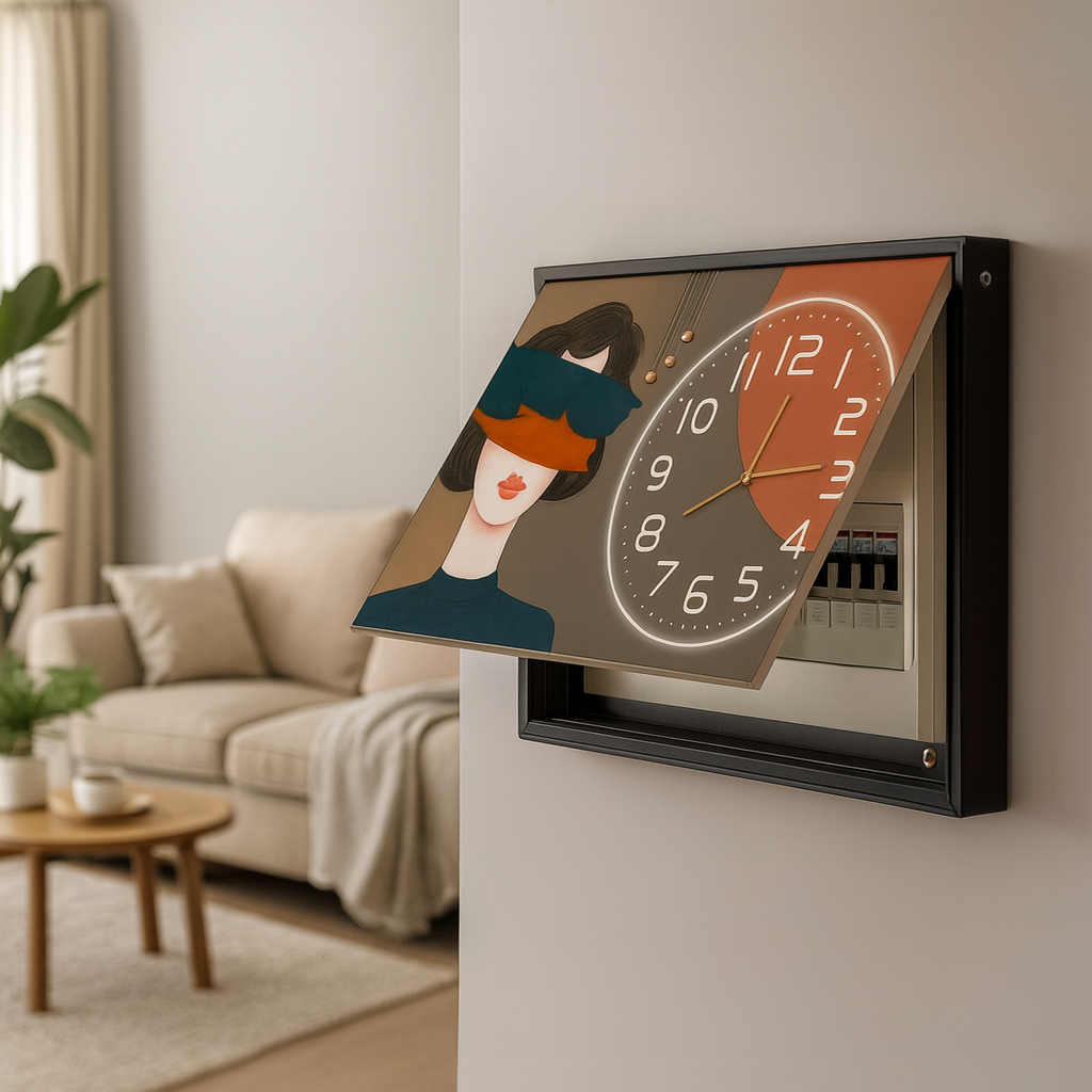 Capac Tablou pentru Contor Electric, Mascare Tablou Electric, Design Modern si Elegant ❘ Diverse Modele