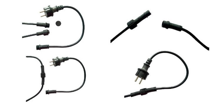 Pachet: 2 + 1 Gratis Ghirlandă Luminoasă, Decorativă, Interconectabilă, 5m, 10 Becuri LED, Lumină Multicolor ❘ Naimeed D6110
