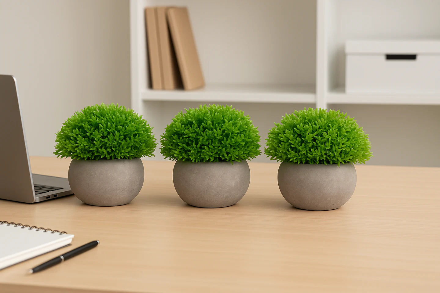 Pachet: 2 + 1 Gratis Plante Artificiale, 12 x 10 cm, Verde ❘ multiple modele