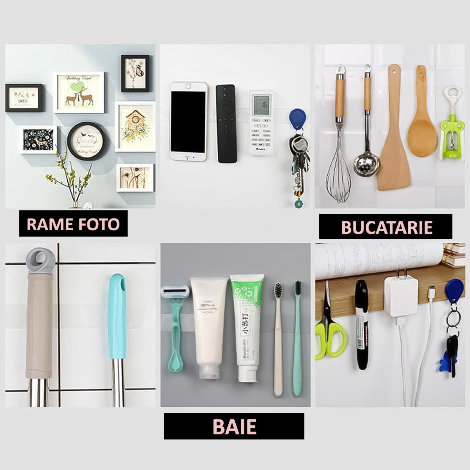 Set 3 x Bandă dublu adezivă din silicon, rezistentă la apă, transparentă, lățime 3 cm, lungime 2 m ❘ D4516