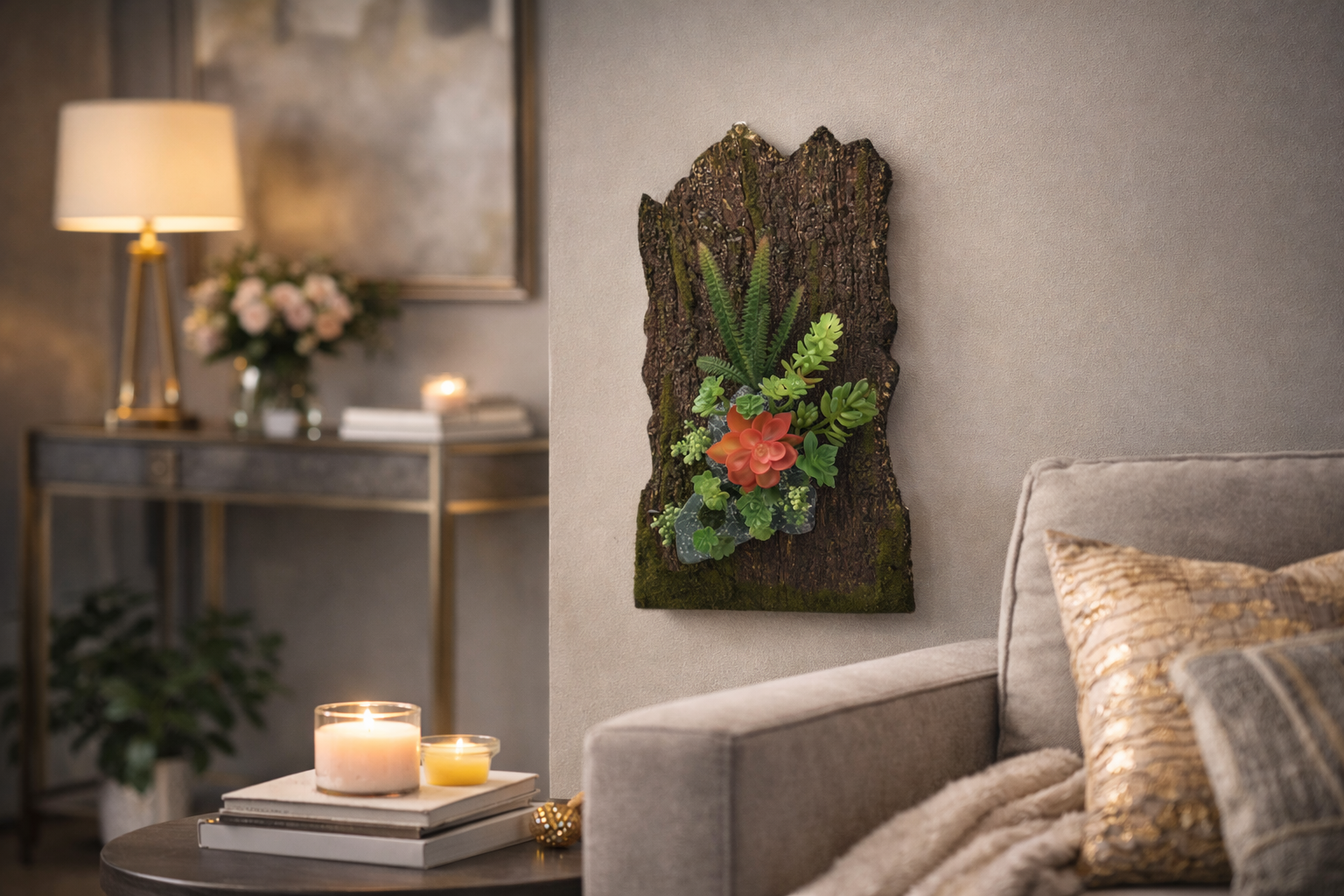 Pachet: 2 x Aranjament Flori Artificiale, 40 x 24 cm, diverse culori ❘ D1098a / D1098b / D1098c / D1098d