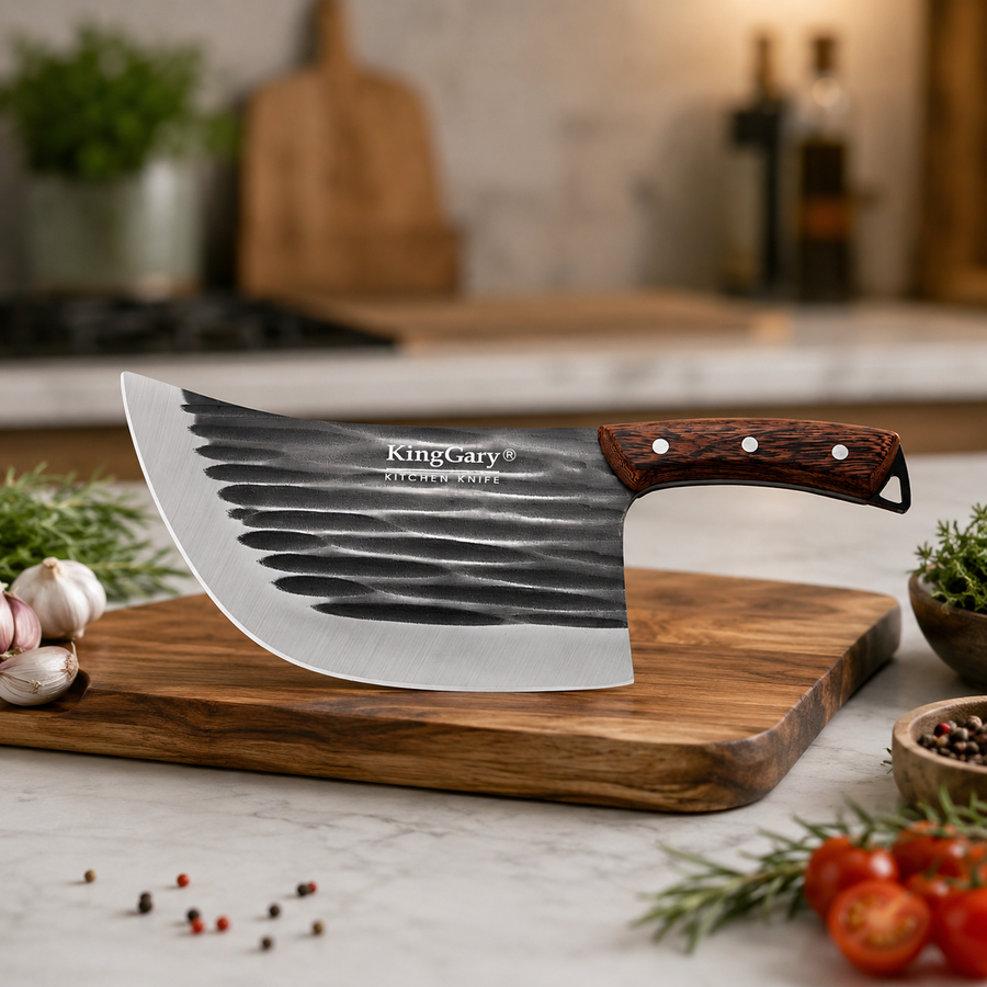 Satâr profesional de măcelărie NAIMEED D7799 | D7800, Lamă din inox și mâner din lemn