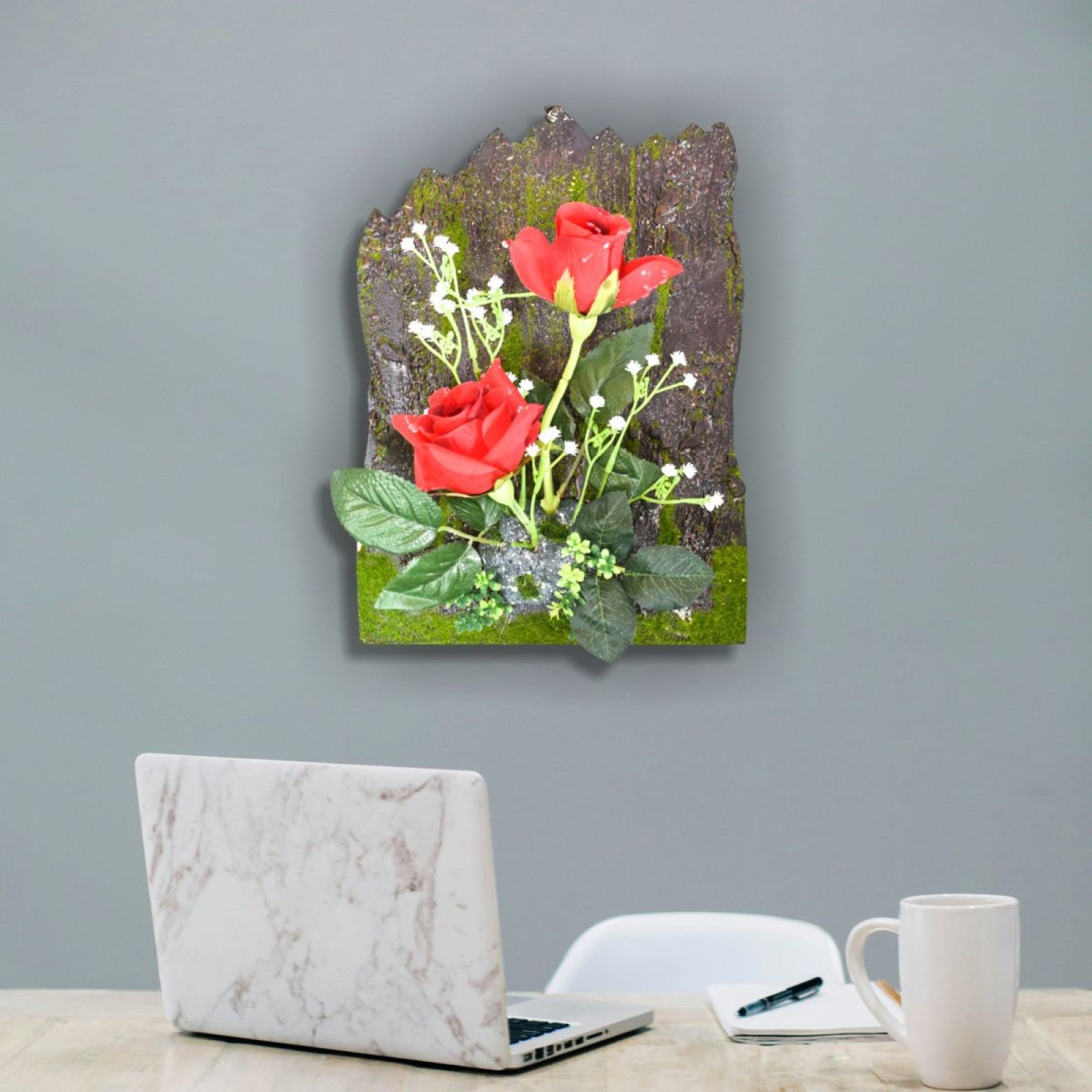 Aranjament flori artificiale, 30 x 22 cm, Naimeed, diverse modele ❘ D1099