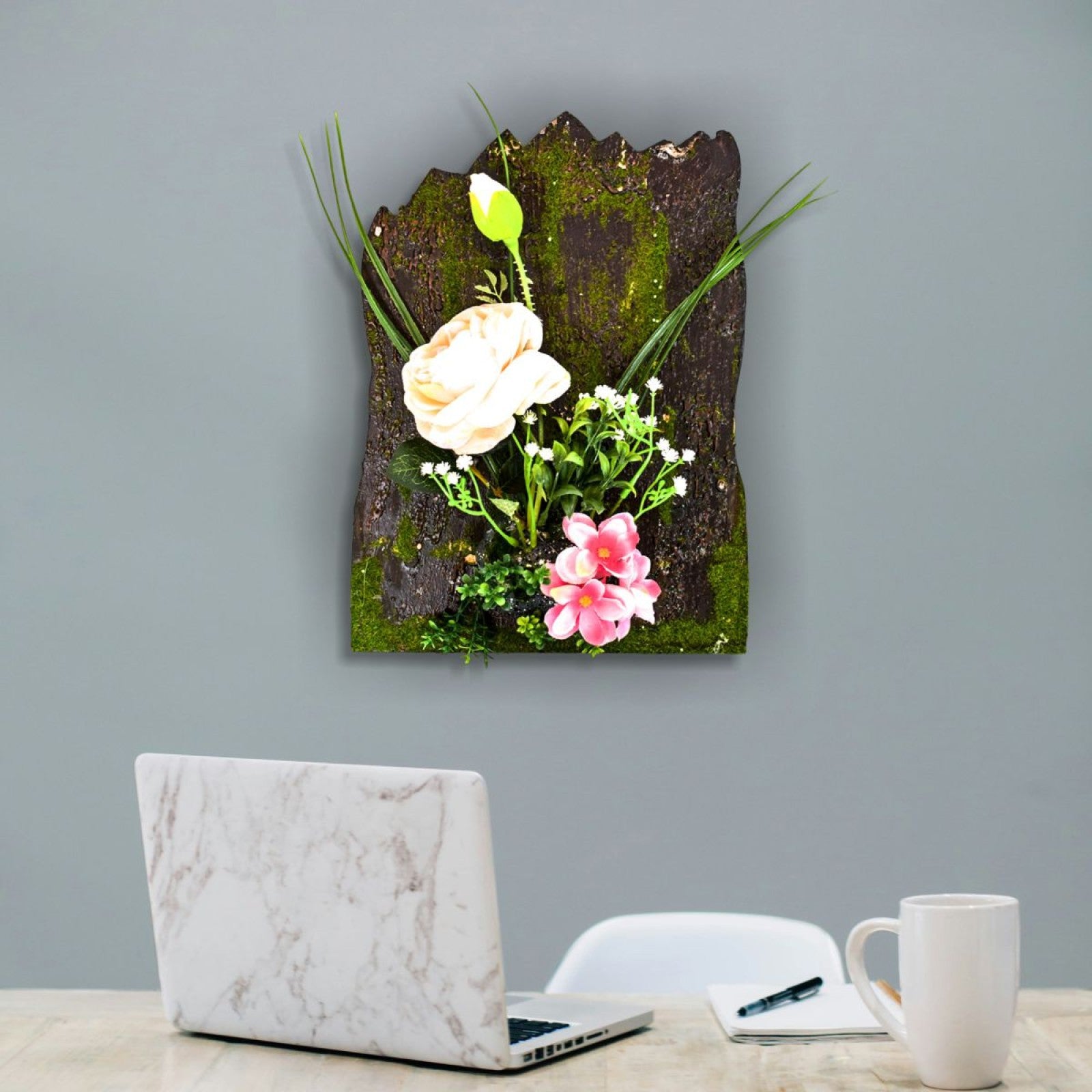 Aranjament flori artificiale, 30 x 22 cm, Naimeed, diverse modele ❘ D1099