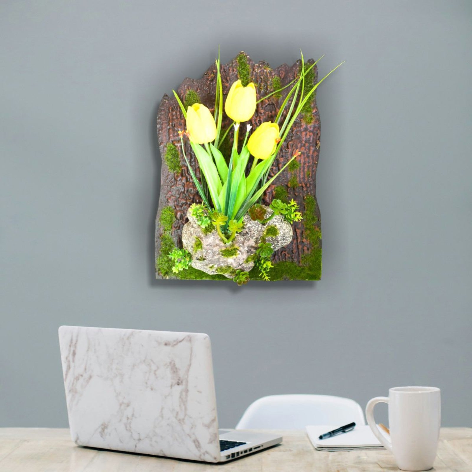 Aranjament flori artificiale, 30 x 22 cm, Naimeed, diverse modele ❘ D1099