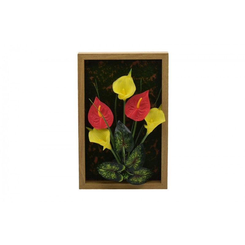 Pachet: 2 x Aranjament Flori Artificiale, 40 x 24 cm, diverse culori ❘ D1102a / D1102b / D1102c