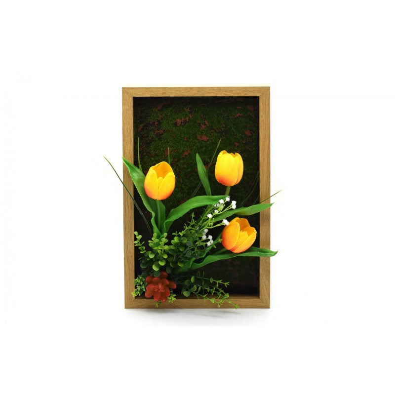 Pachet: 2 x Aranjament Flori Artificiale, 40 x 24 cm, diverse culori ❘ D1102a / D1102b / D1102c