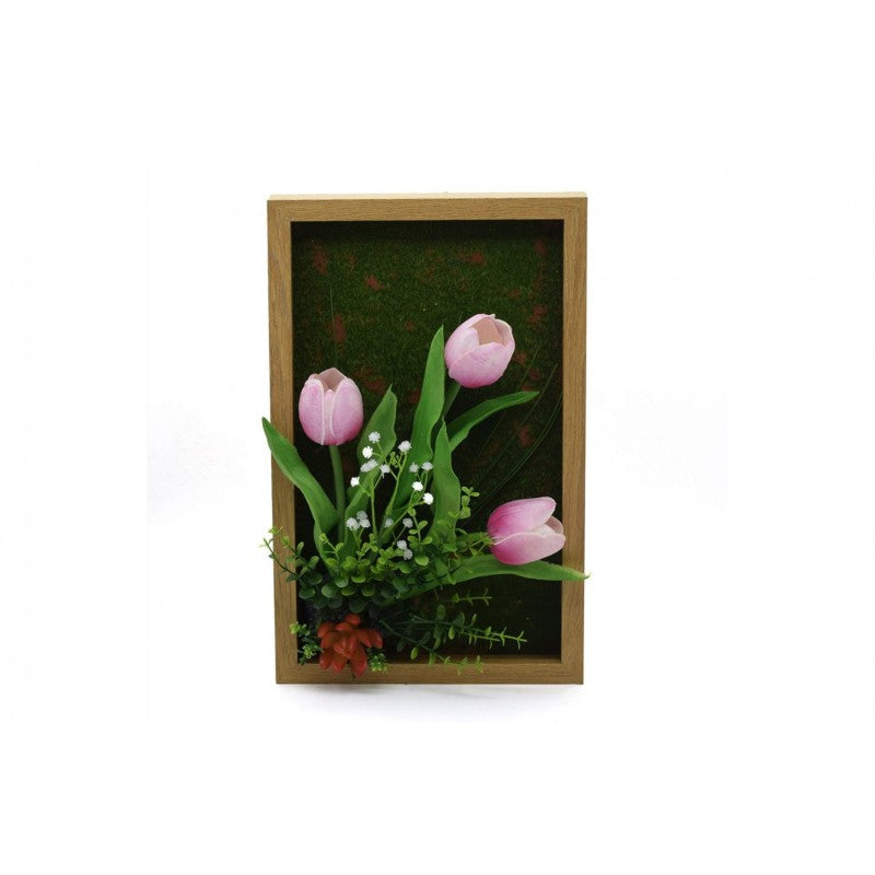 Pachet: 2 x Aranjament Flori Artificiale, 40 x 24 cm, diverse culori ❘ D1102a / D1102b / D1102c