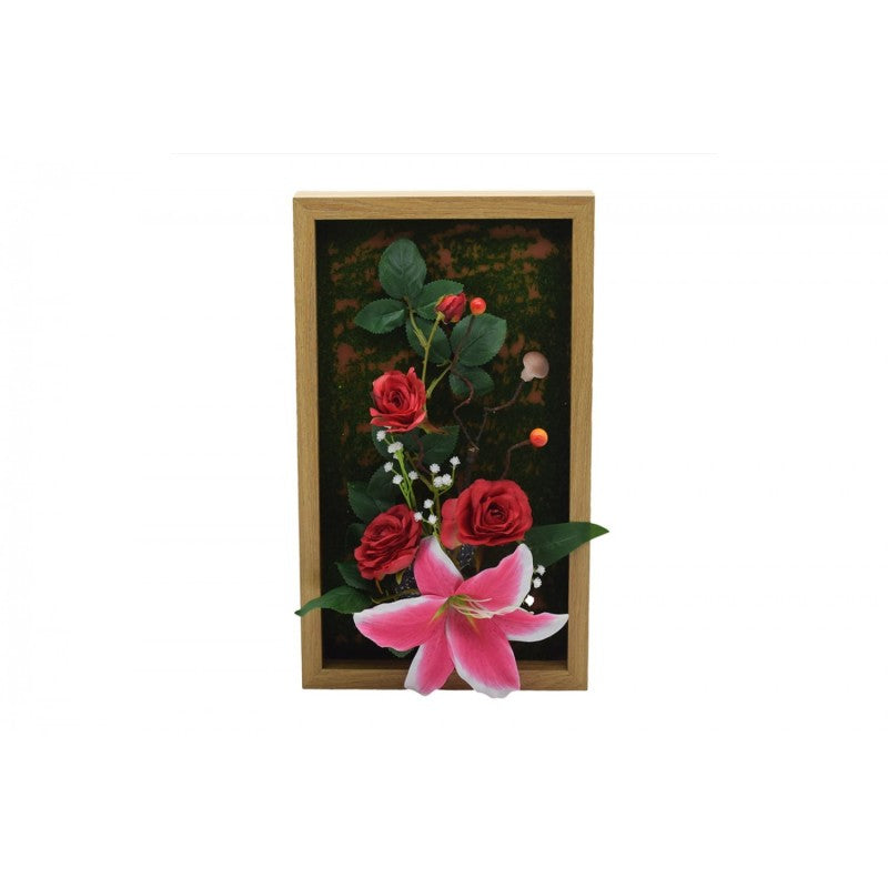 Aranjament flori artificiale, 40 x 24 cm, Naimeed, diverse modele ❘ D1102