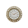 Ceas de perete 45 cm cu mecanism silențios, Gold ❘ D3330