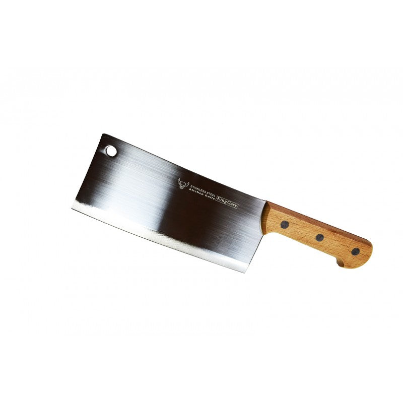 Pachet: Cuțit pentru Feliat 20 cm + Cuțitul Bucătarului 20 cm + Satâr cu Mâner de Lemn și Lama de 9