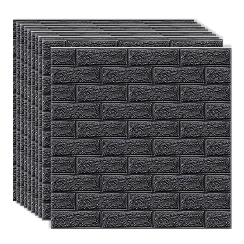 Set 10 x Tapet 3D autoadeziv, model cărămidă, design modern, ușor de curățat, 70 x 77 cm