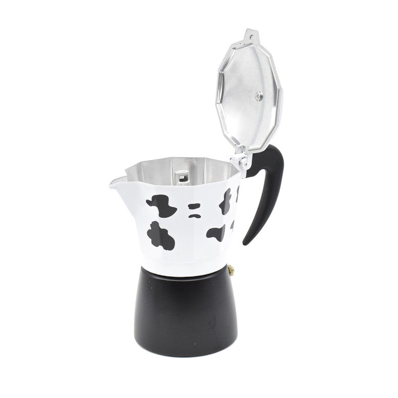 Cafetieră MOKA, 6 cafele, 300 ml, Alb/Negru ❘ D3411.negru.alb