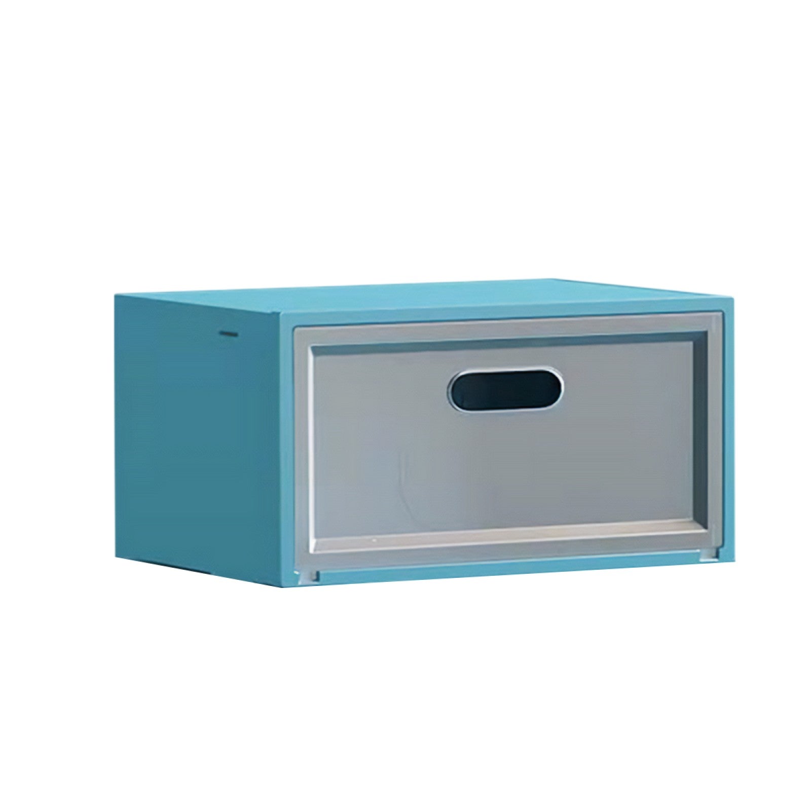 Set 3 cutii pentru depozitare pantofi, polipropilenă, Negru/Albastru/Portocaliu/Galben ❘  D4151