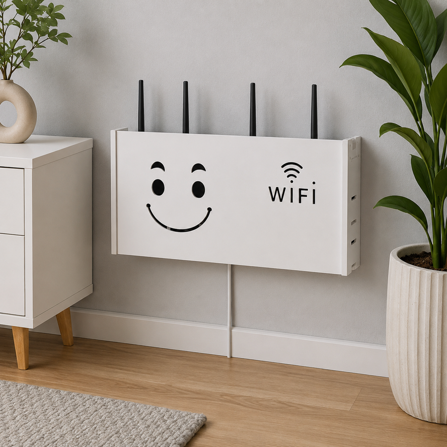 Suport Router Wireless, pentru mascare fire și echipament WIFI, Multiple Modele ❘ D5540 - D4155 - D4154