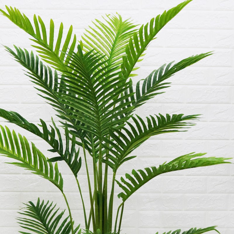 Planta artificiala, Palmier Areca fara ghiveci, 18 frunze, 165cm, verde | D4255