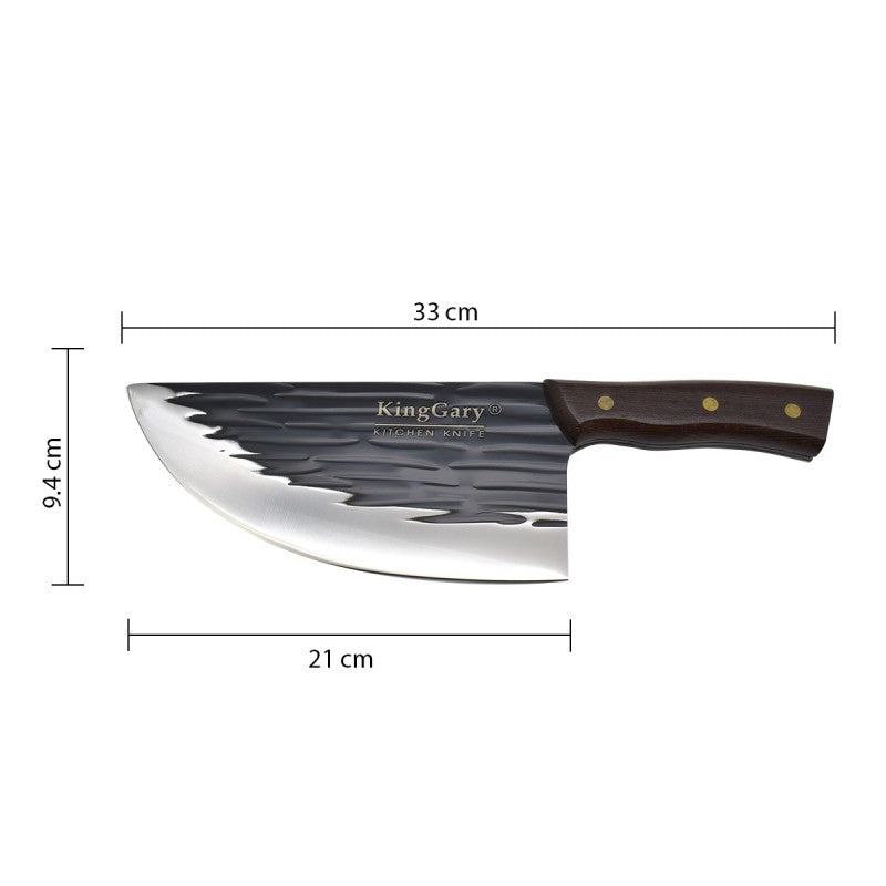 Pachet: Cuțit Măcelar 33 cm + Cuțit de Bucătarie 31 cm  ❘ D4304 + D4307
