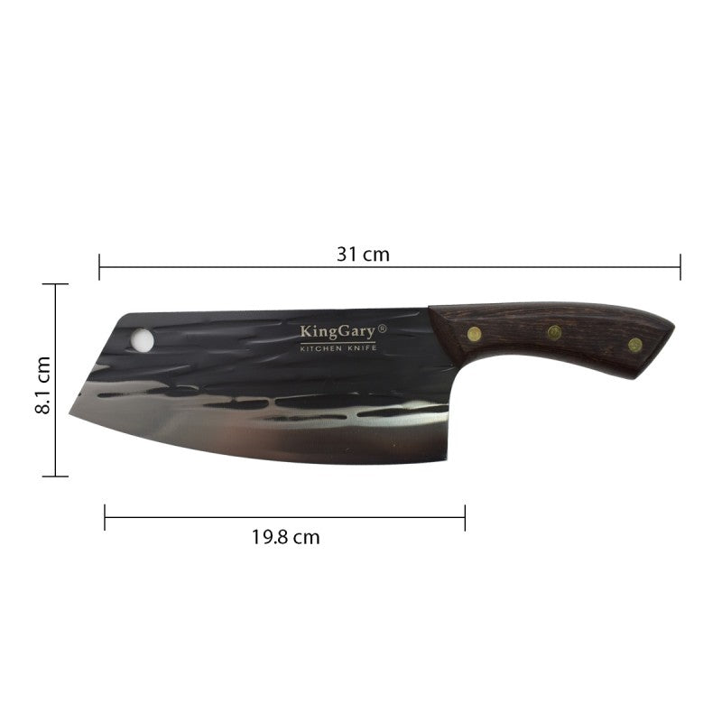 Pachet: Cuțit Măcelar 33 cm + Cuțit de Bucătarie 31 cm  ❘ D4304 + D4307