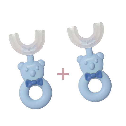 Set 2 Periute de Dinti, U-shape, pentru Copii 6-12 ani, Naimeed D4368/D4367, Albastru și Roz