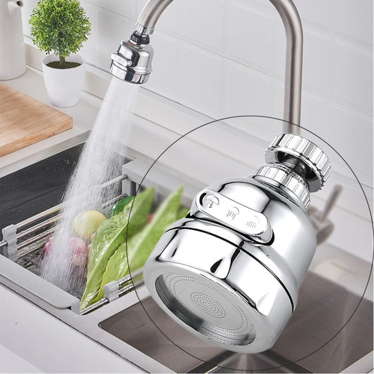 Set: Cap robinet aerator universal + Extensie pivotantă, Argintiu ❘ D4413/D6192