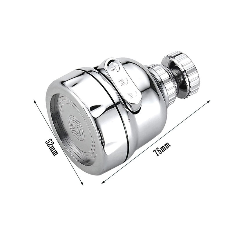 Set: Cap robinet aerator universal + Extensie pivotantă, Argintiu ❘ D4413/D6192