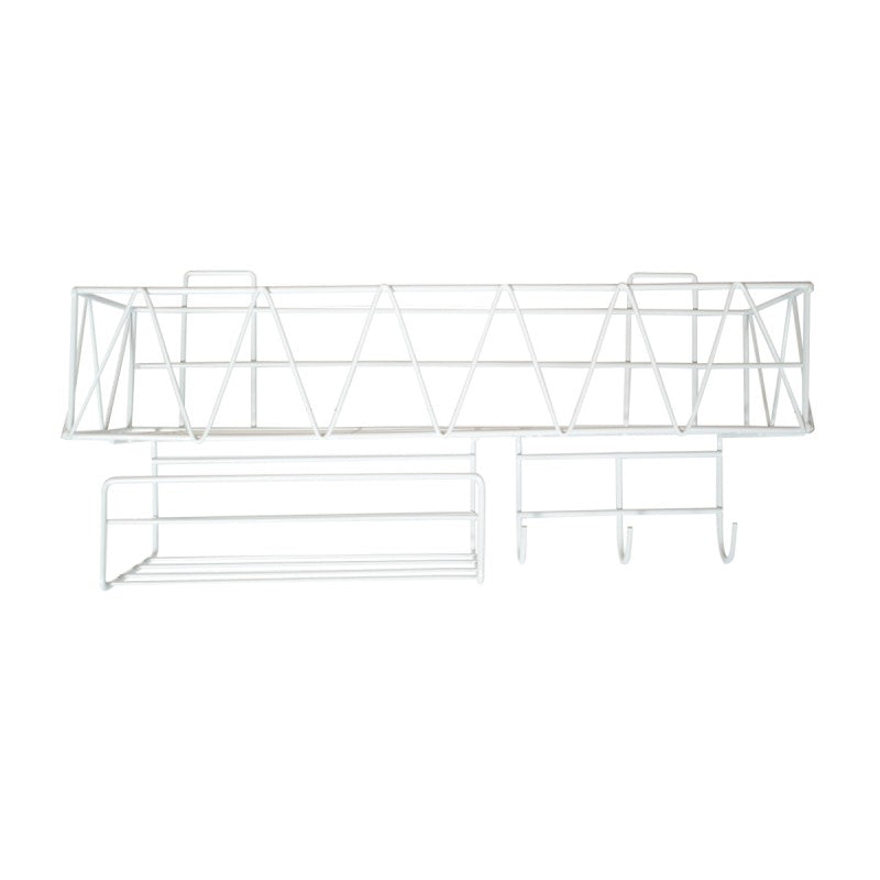 Raft Multifuncțional - Modern, Rezistent, Montaj Fără Găuri, 41 x 13 x 19 cm, Multiple Culori | D4422/D4421