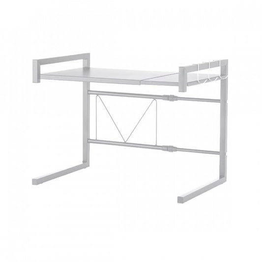 Raft Metalic, Lungime Ajustabilă, 41/60x36x43cm, Alb| D4434