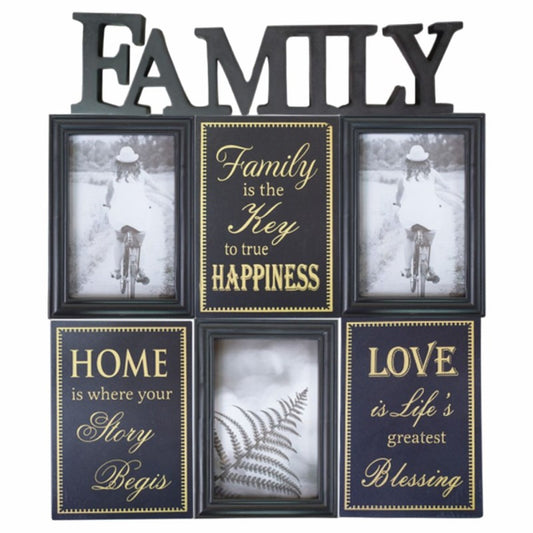 Ramă Foto Family, 3 Poze Alb/Negru ❘ D4541