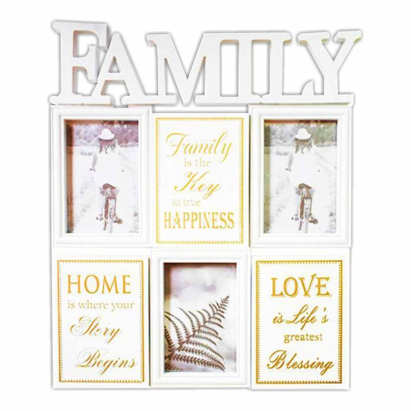 Ramă Foto Family, 3 Poze Alb/Negru ❘ D4541