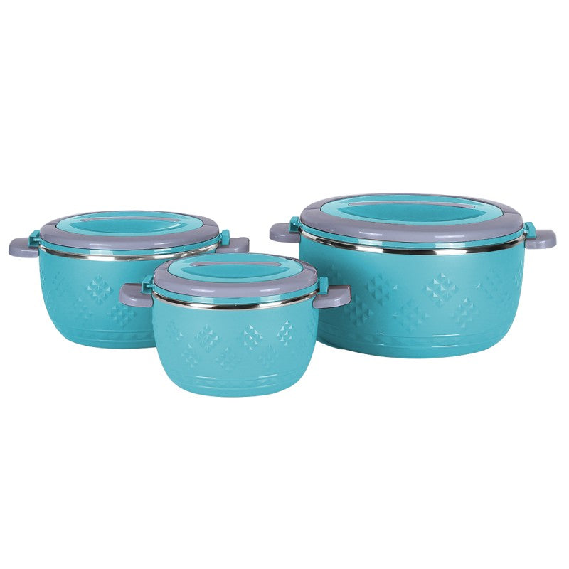 Caserolă termică - set 3 piese, cu interior din inox ❘ D4809-Caserola