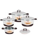 Caserole termice - set 4 piese, cu interior din inox, Naimeed, diverse culori ❘ D4815
