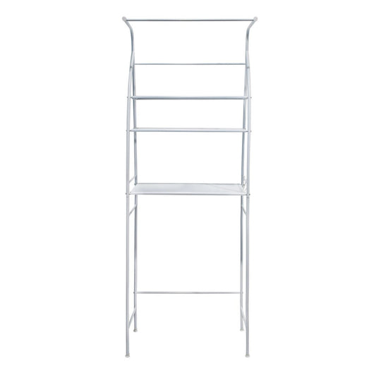 Raft de baie, 3 polițe deasupra mașinii de spălat, 177x65x25 cm, alb ❘ D4824-Raft