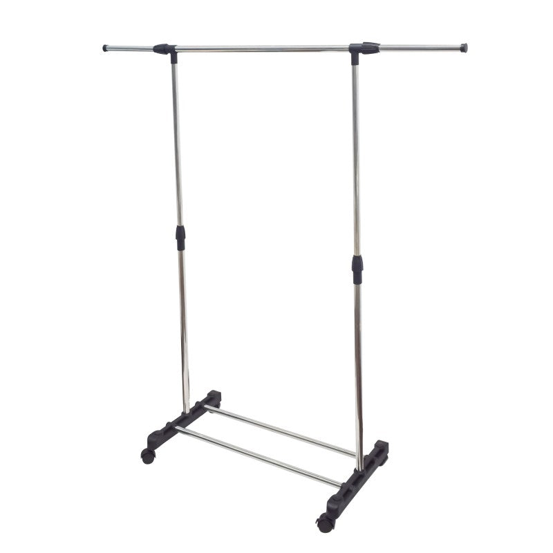 Suport umerașe mobil, reglabil, L x l x H (75-100cm x 37cm x 80-130cm), Inox ❘ D4836-Suport