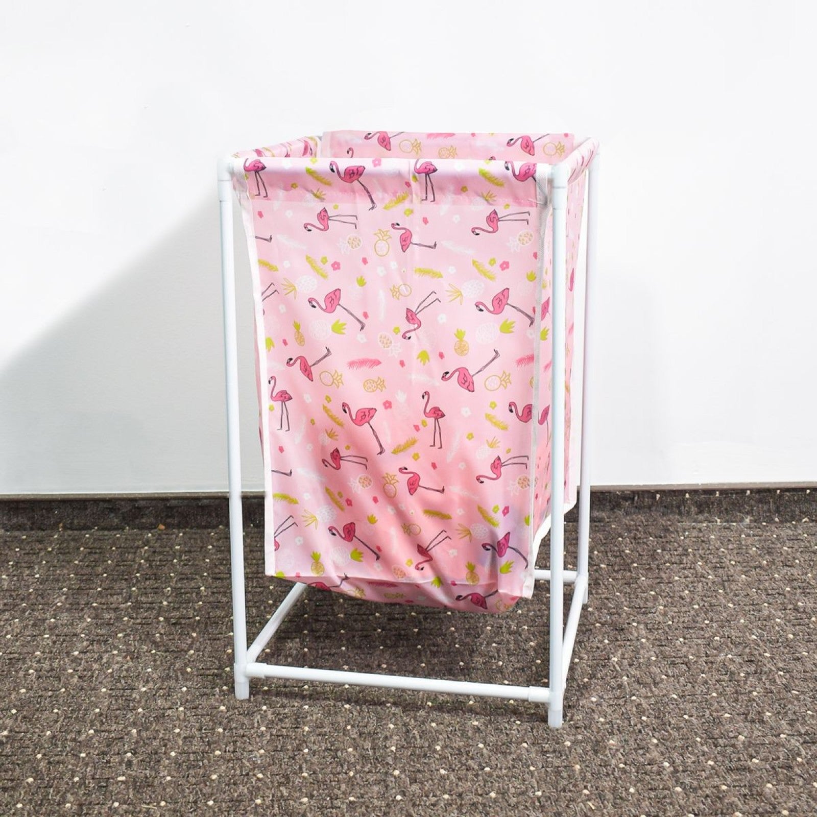 Coș de rufe, material textil, Roz/Galben/Albastru ❘  D4838R / D4838G / D4838A