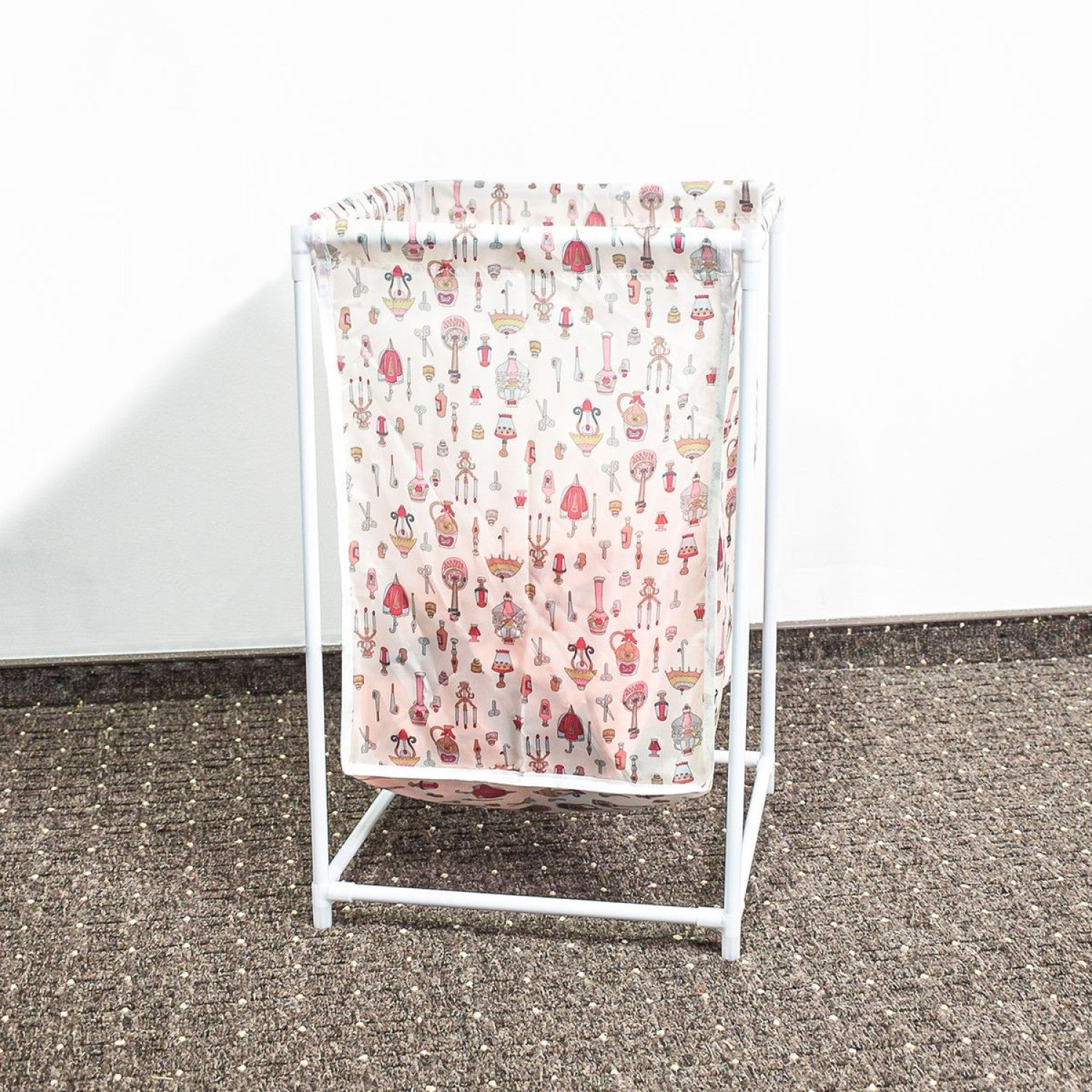 Coș de rufe, material textil, Roz/Galben/Albastru ❘  D4838R / D4838G / D4838A