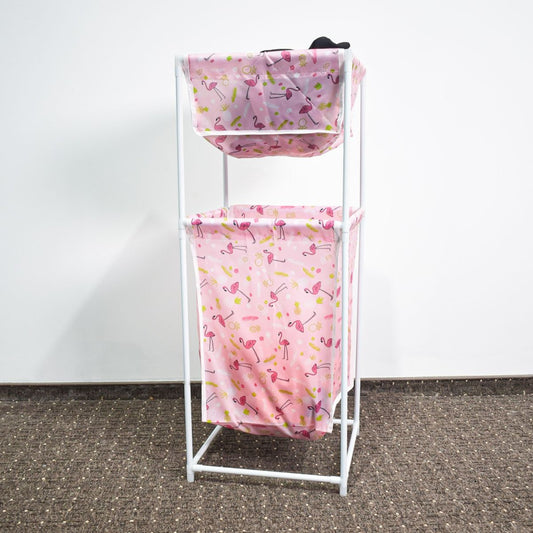 Coș de rufe, material textil, Roz/Galben/Albastru ❘  D4839R / D4839G / D4839A9