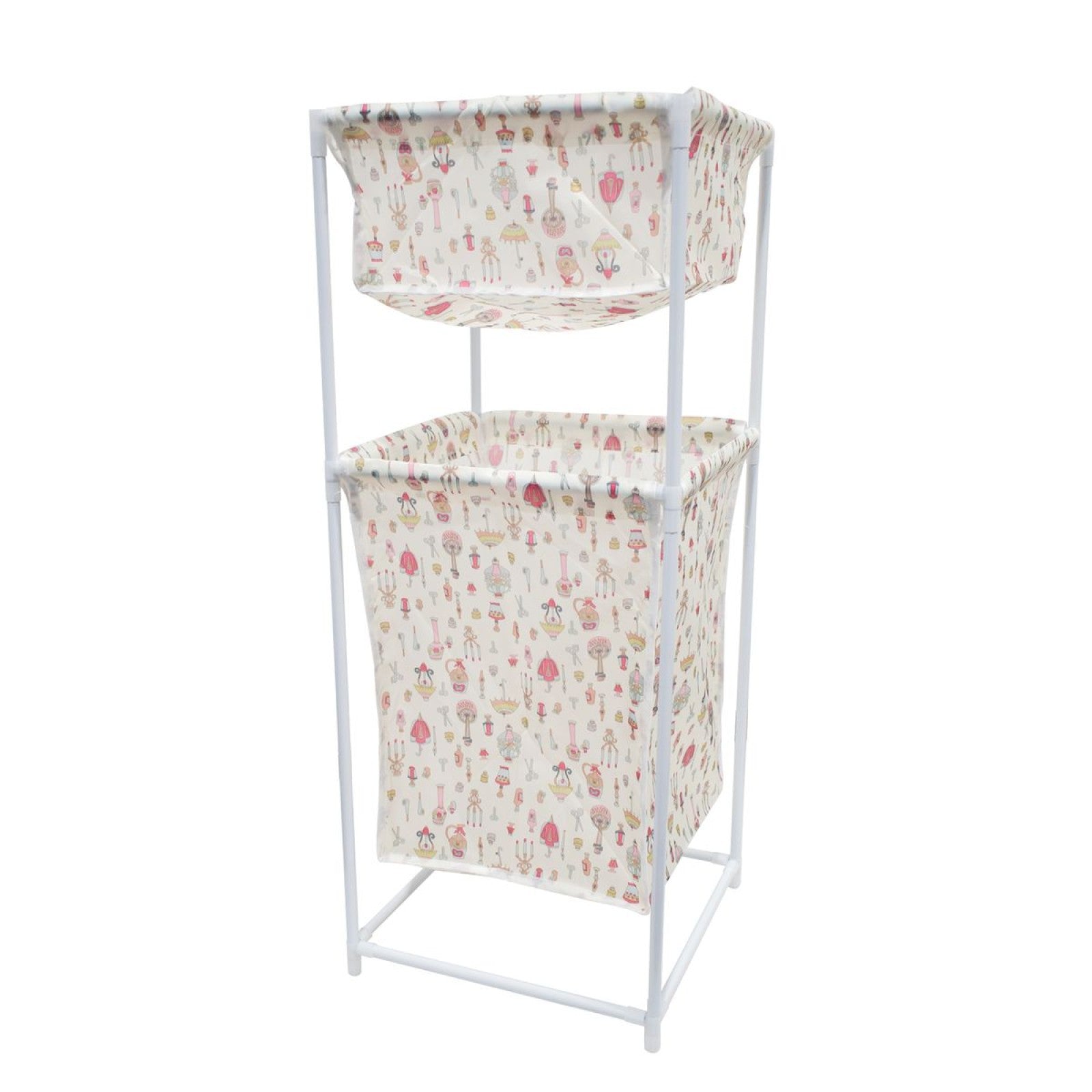 Coș de rufe, material textil, Roz/Galben/Albastru ❘  D4839R / D4839G / D4839A9